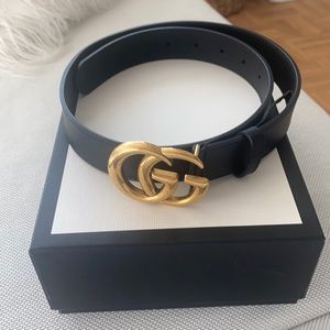Leather Gucci belt